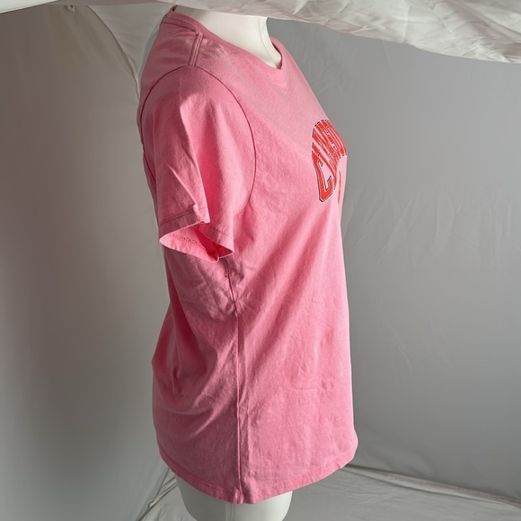 Port and Co Clemson University pink and orange logo t-shirt - Picture 2 of 11